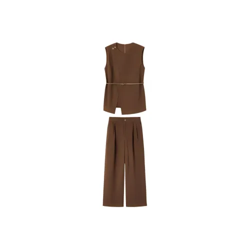 Still Quiet Casual Suit Women's Coffee
