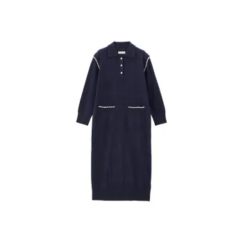 UNIQLO Long Sleeved Dresses Women's Moonlit Blue