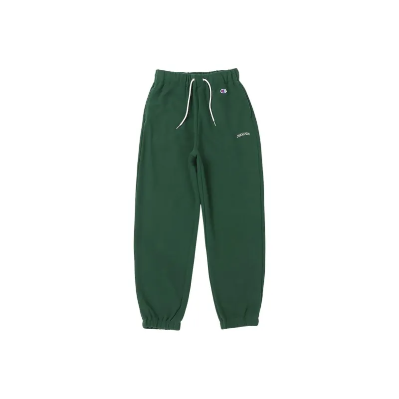 Champion Knitted Sports Pants Women's Dark Green-0