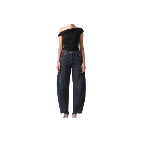 AGOLDE High Waisted Straight Leg Jeans