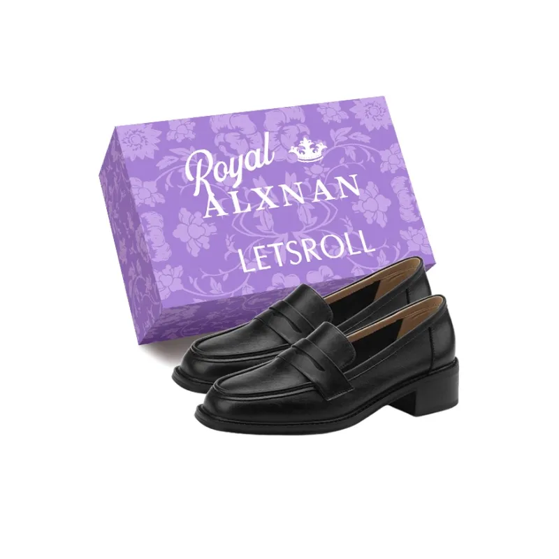 Alxnan Loafers Women's Dark Brown/Black-2