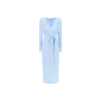 Rotate Long-Sleeved Dresses Women's Blue