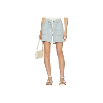 FREE PEOPLE Second Chances Casual Shorts Women's Blue