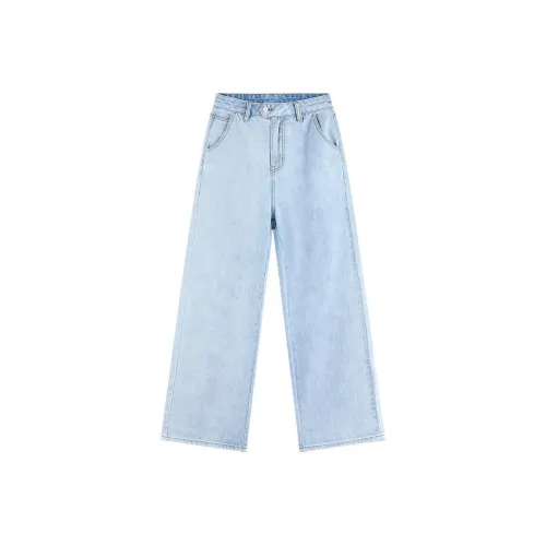 【dme】 Jeans Women's Light Denim Blue