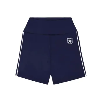 SPORTY & RICH Runner Box Biker Short 'Navy/White'