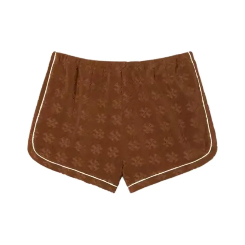TORY BURCH SS24 Casual Shorts Women's Tiger's Eye Brown-0