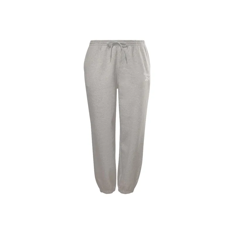 Reebok Identity Knitted Sports Pants Women's Gray White-0