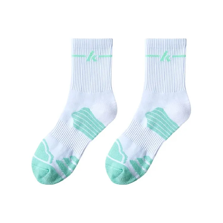Kawasaki Feitian Series Mid Calf Socks Women's Pink/Purple/Cyan-2