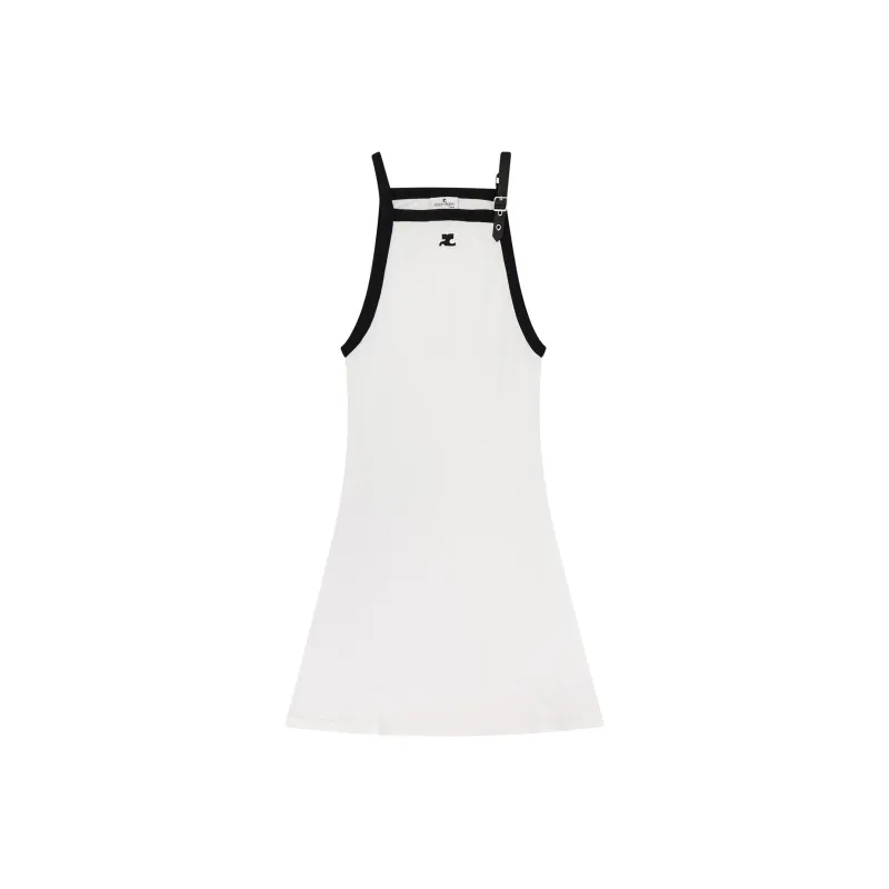 COURREGES Buckle Detailed Halter Neck Dress-0