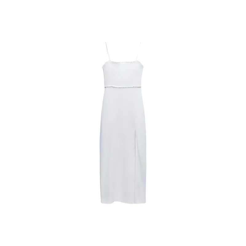 ZARA Slip Dresses Women's White-0