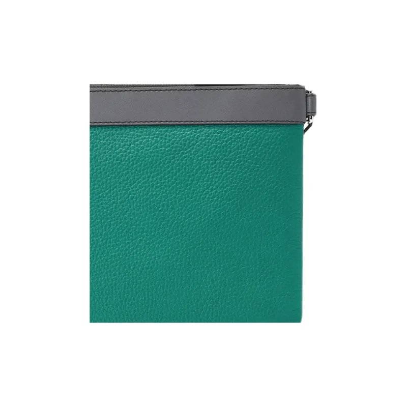 MICHAEL KORS Leather Toiletry Bag, Wallet, Clutch Small Size Men's Green-3
