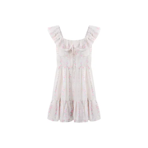 GLEE DIARY Short Sleeved Dress Women's Multicolor