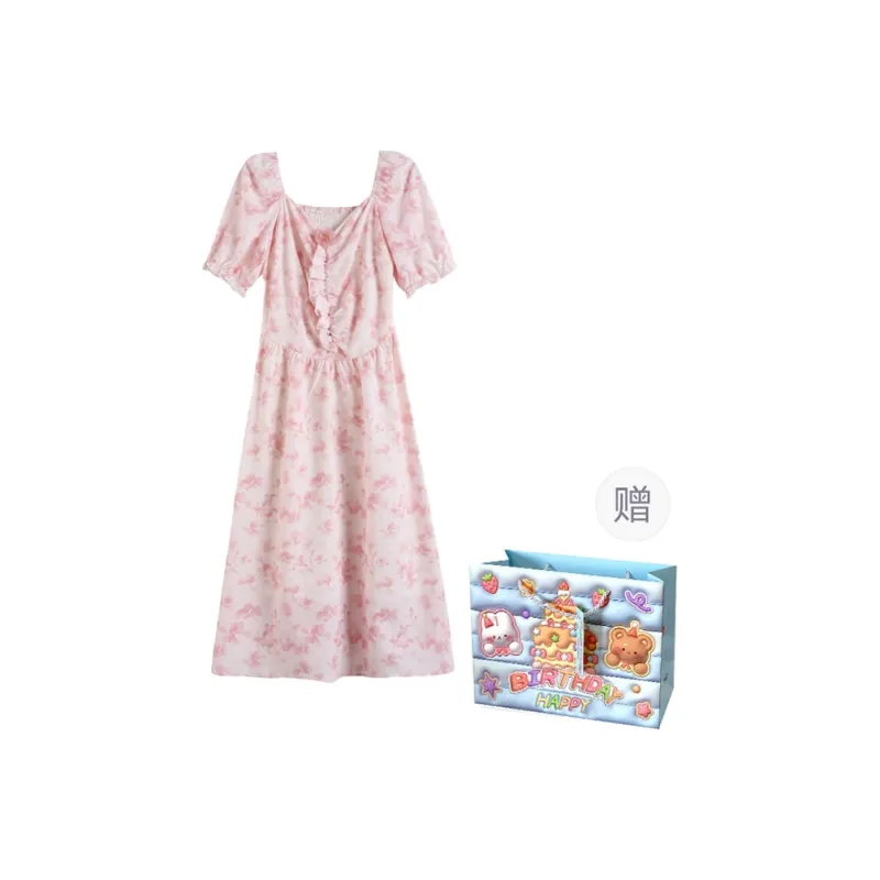 REMOULD Short Sleeved Dress Women's Pink-0