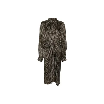 DRIES VAN NOTEN Long Sleeved Dress Women's Brown