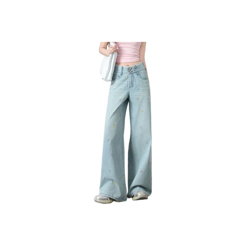  CHOCOOLATE Jeans Women's Light Blue-0