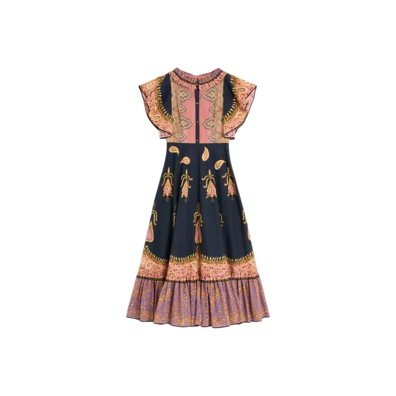 Valentino Mussola Midi Dress-0