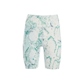 GUESS Collyn Python Active Biker Shorts Casual Shorts Women's Multicolor