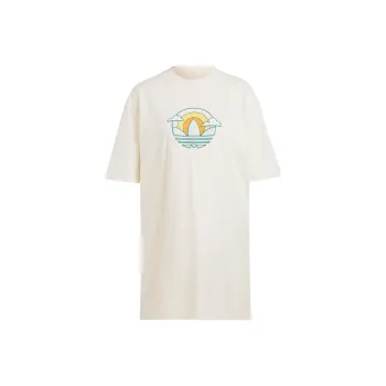 Adidas Originals Short Sleeved Dresses Women's Wonder White
