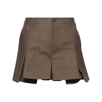 Sacai X Wtaps Back Satin Shorts 'Taupe'