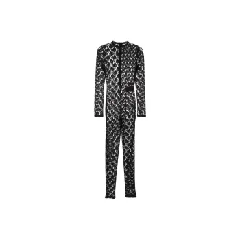 HERON PRESTON Lace-detail Jumpsuit