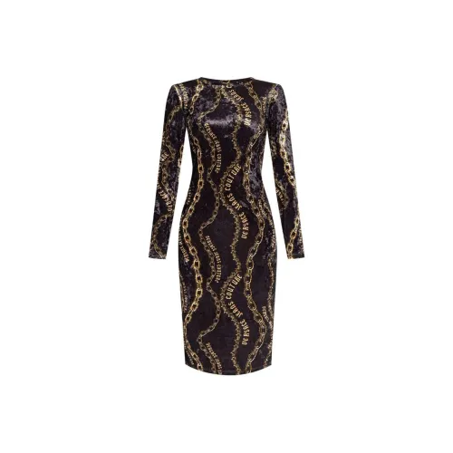 VERSACE JEANS COUTURE Chain Couture print Midi Dress