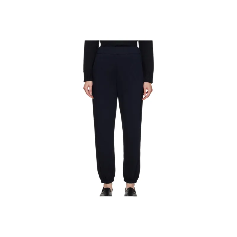 MaxMara FW23 Knitted Sports Pants Women's Dark Blue-0