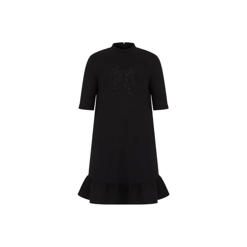 EMPORIO ARMANI Short Sleeved Dress Women's Black-0