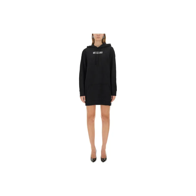 MOSCHINO Long Sleeved Dresses Women's Black-0