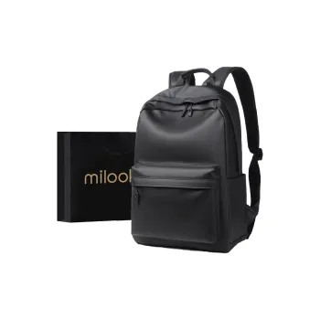 MILOOKY Abrasion Resistant Fabric Laptop Backpack Bag Regular Unisex Black/Gray