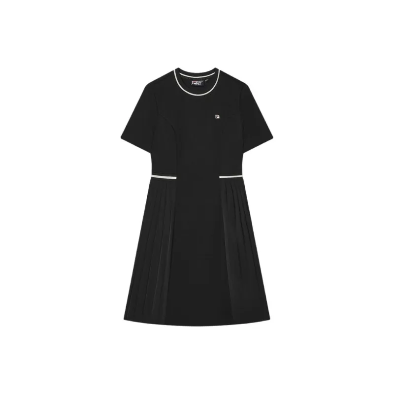 FILA Short Sleeved Dresses Women's Jet Black-0