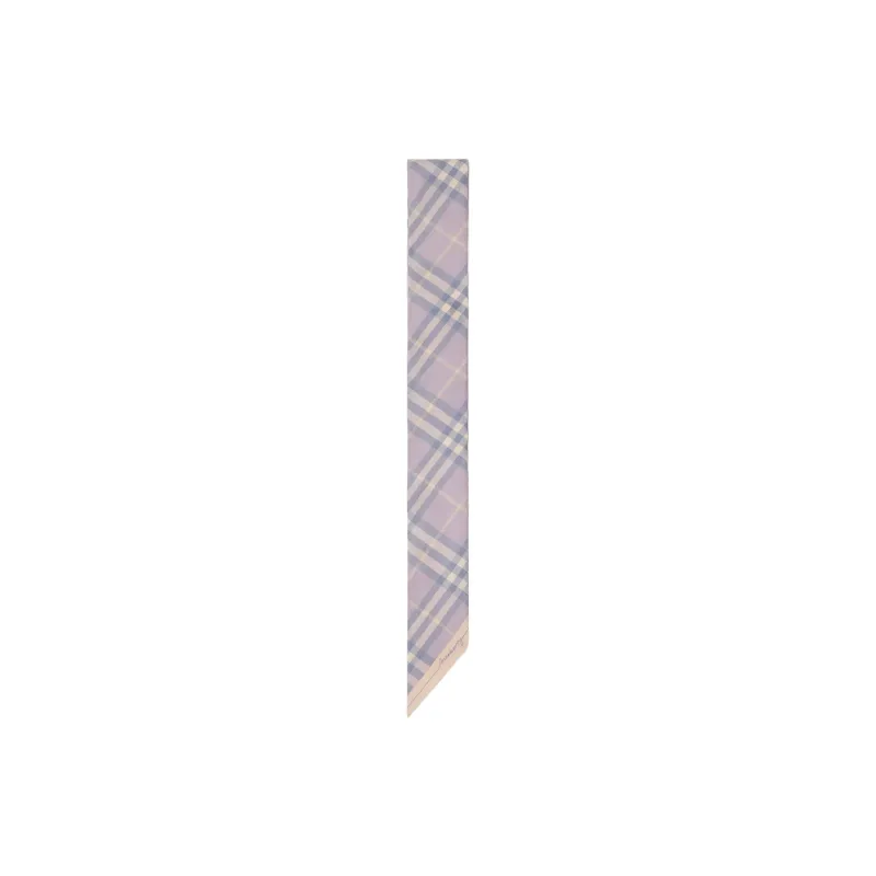Burberry Checked Silk Scarf-1