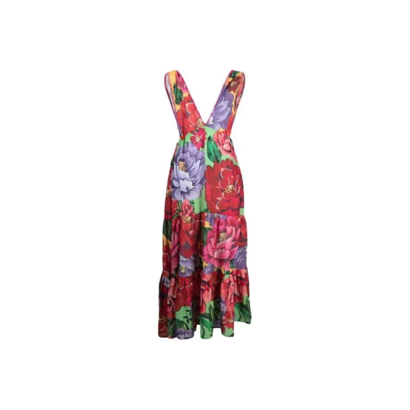 FARM RIO Sleeveless Dress Women's Red-0