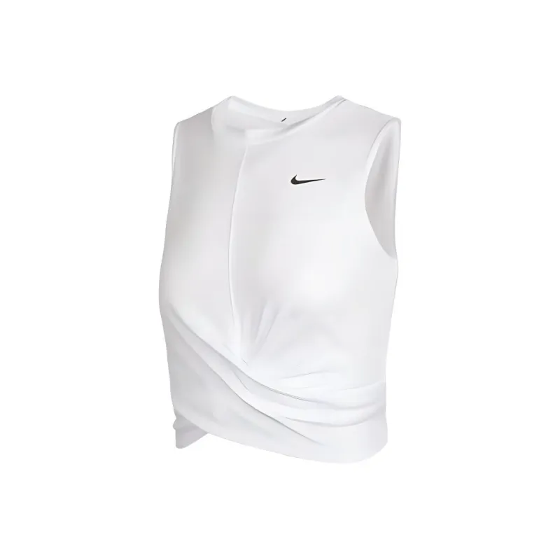Nike Dri Fit Sleeveless Sports Shirts Women's White-0