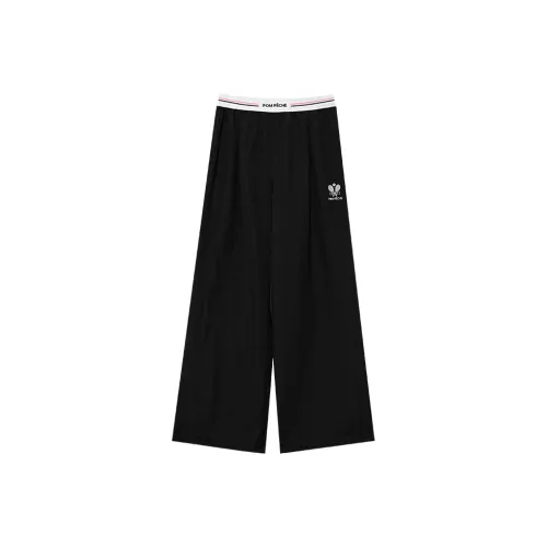 POM PECHE Knitted Sports Pants Women's Black