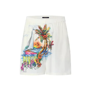LOUIS VUITTON Sunset Sailboat Pajama Shorts