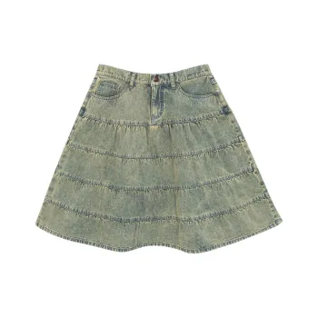 Asif calie Denim Long Skirt Women's Blue