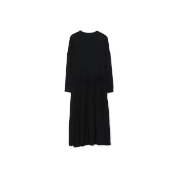 Yohji Yamamoto Panelled Tiered Maxi Dress