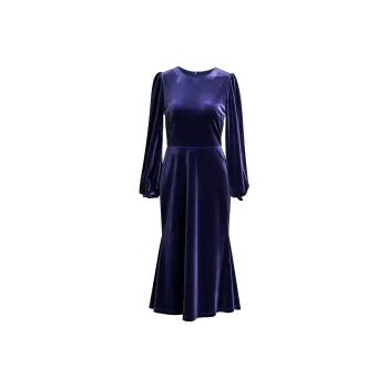 ROEYSHOUSE Long Sleeved Dresses Women's Blue
