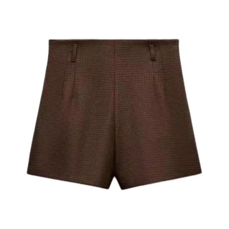 ZARA Trf Casual Shorts Women's Brown-0