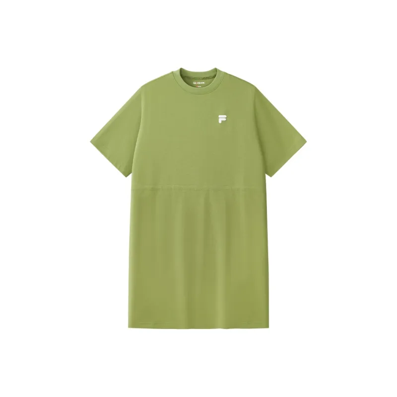 FILA FUSION LIFE Short Sleeved Dress Women's Lizard Green GN-0