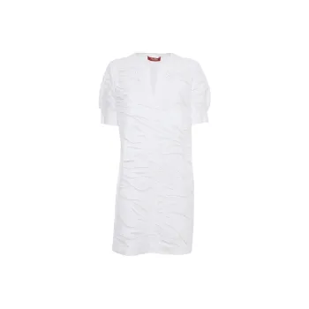 MaxMara Studio Short Sleeved Dress Women's White