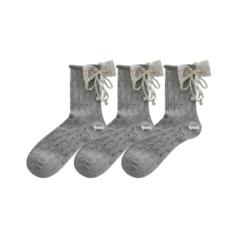 SOIE Mid Calf Socks Women's Combo Set-15