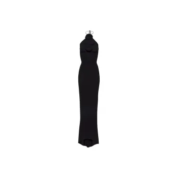Magda Butrym Floral Appliqué Halterneck Sleeveless Maxi Dress