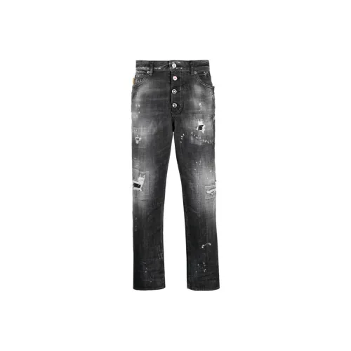 DSQUARED 2 Paint Splatter Effect Distressed Jeans