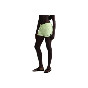 Nike Swoosh Casual Shorts Women's Light Yellow/Black