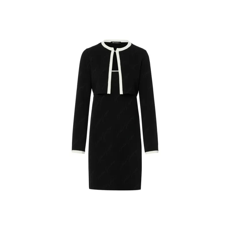 MOCO Long Sleeved Dress Women's Black-0