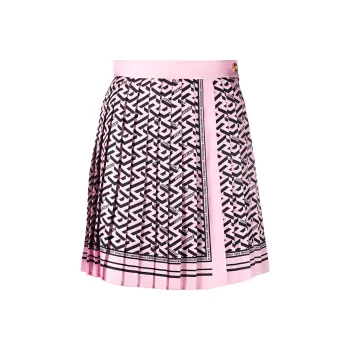 VERSACE Casual Short Skirts Women's Pink