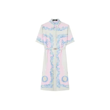 VERSACE Cameo Midi Shirt Dress