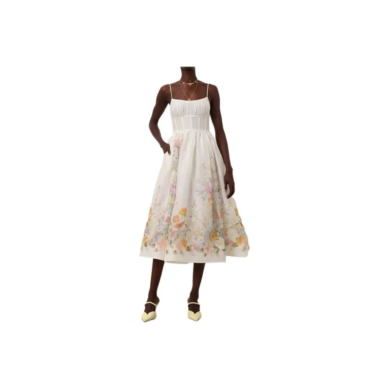Zimmermann SS24 Slip Dresses Women's White-0