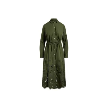Polo Ralph Lauren Jessica Broderie-anglaise Cotton Shirtdress